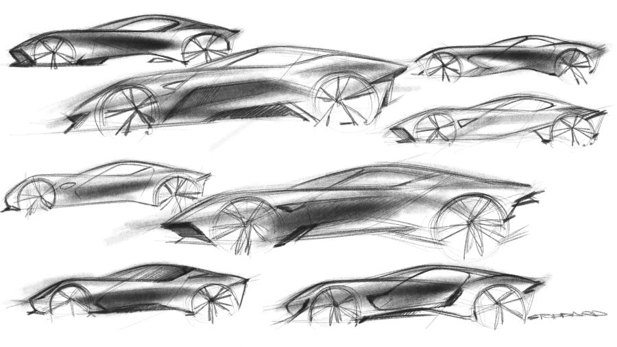 Side-profile sketch set